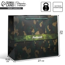 Gift Laminated Horizontal Package, Packaging, Present, ML 27 x 23 x 11.5 cm