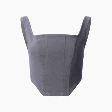 Top female denim Mist: Denim R.48, graphite-3