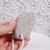 Pumza for pedicure, with a suspension, 7.2 × 5 cm, in a box, white color