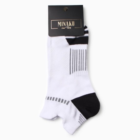 Male socks minku shortened, size 38-45, white color-2