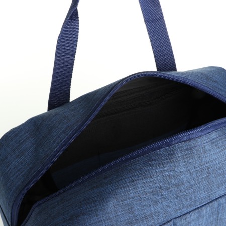 Road bag with lightning, external pocket, blue color-2