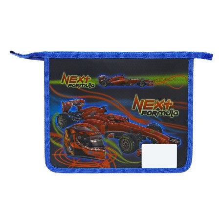 Folder for notebooks A5, 245 x 195 x 50 mm, lightning from above, to 81shk5, "Next Formula" (voluminous 3D rushing with a metallic effect), laminated cardboard/textiles-2