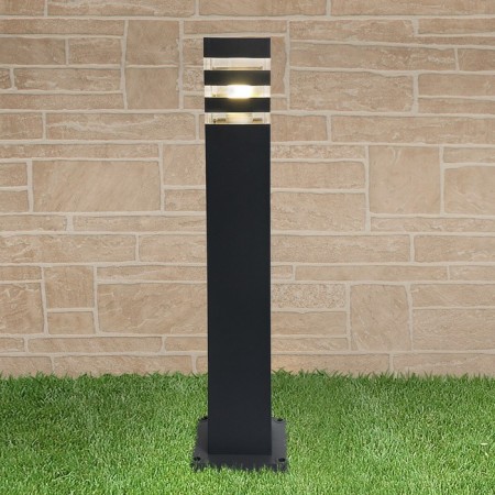 Elektrostandard lamp, 60 W, E27, IP54, on a pillar, h = 600 mm, techno 1550 black