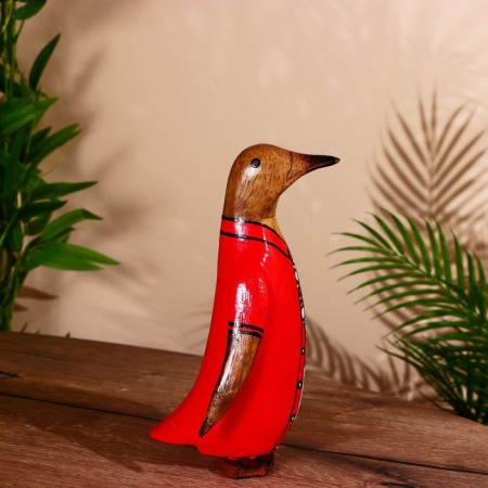 Souvenir "Penguin in a red shirt" tree 25 cm-4