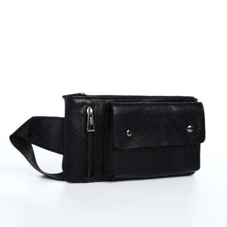 Board belt on lightning, 2 external pockets, black color-3