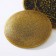 Set of table "stone", 7 objects: d = 30 cm - 1 pc, d = 18 cm - 6 pcs, black color with golden