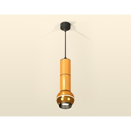 A set of suspended lamp with additional backlight Ambrella Light, Techno, XP1105010, GU5.3, Color Gold polished, black sand-1