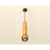 A set of suspended lamp with additional backlight Ambrella Light, Techno, XP1105010, GU5.3, Color Gold polished, black sand