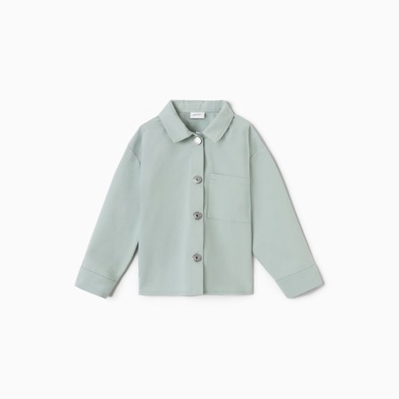 Children's shirt minku: jeans collection, mint color, height 158 ​​cm-6