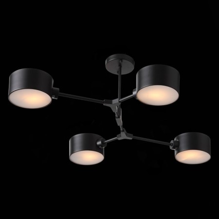 Ceiling EVOLUCE lamp. Sle183402-04. Gemento. 4x60 watts, E14, 68x71.5x32 cm, black color-6
