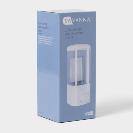 Mechanical dispenser for antiseptic and liquid soap "Dolyana", 500 ml, white color-12