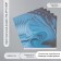 Scrapbooking paper "Blue paint stains" density 180 grams set 5 pcs 30.5x32 cm