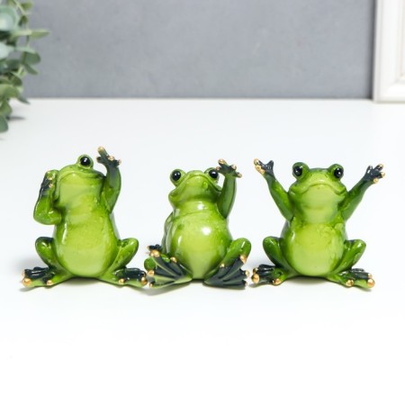 Souvenir Polystone Lac "Frog - Greeting" MIX 8x6x8 cm
