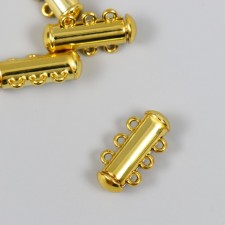 Flasp Magnetic Three -row Metal Gold 0.6x2.1 cm