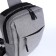Male sling bag from textiles, with USB, gray color
