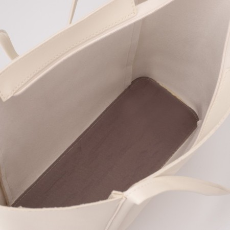Zipper bag with lightning, white color-2