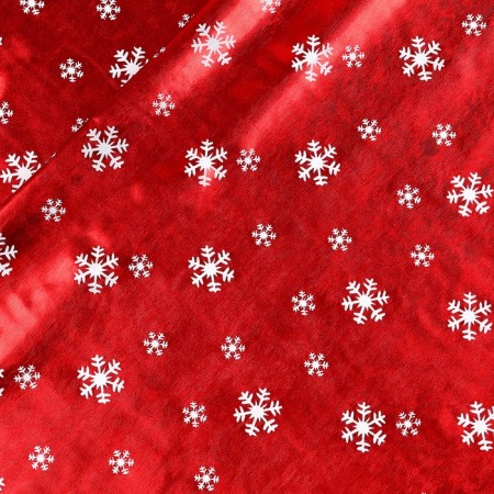 Poster for needlework "White snowflakes", red, 100 × 150 cm-2