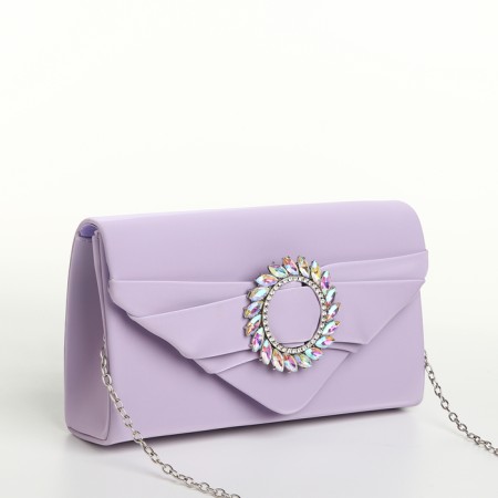 Female bag on a magnet, lilac color-3