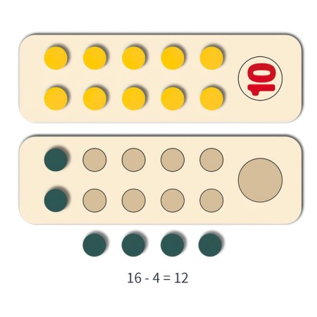 Game wooden set "Learning to count" 22.5 × 7 × 2.8 cm-4
