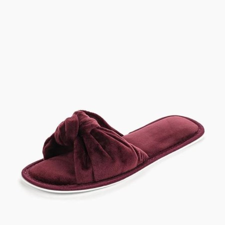 Slippers # 6 women, size 36.5, burgundy color