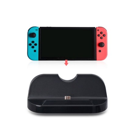 Charger station for 2 Dobe TNS-855, Charge Stand for Nintendo Switch, Black-3