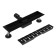 TIM BAD464002BK, 70 x 400 mm, hydro+dry smell protection, black matte