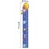 Stick plastic Interior color Rostomer "Bear on a rocket" 50x70 cm