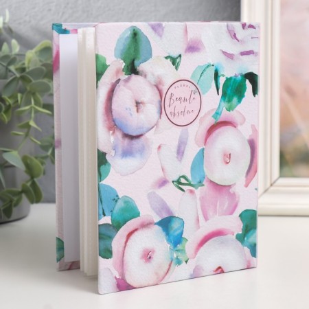 Photo album in 100 photos 10x15 cm, plastic. sheets "Flora Art" peonies-1