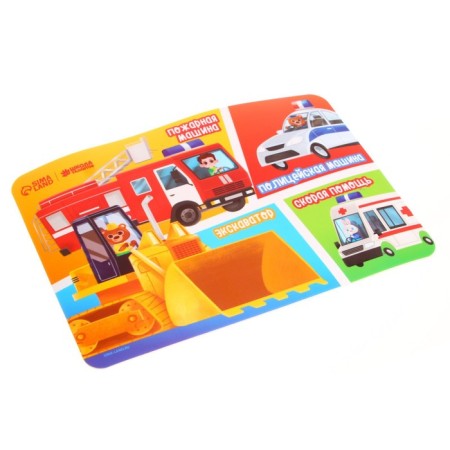 Mickening rug with non -slip coating "Machine" 21x14.8 cm-2