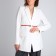 Women's belt, width 1 cm, metal buckle, red color