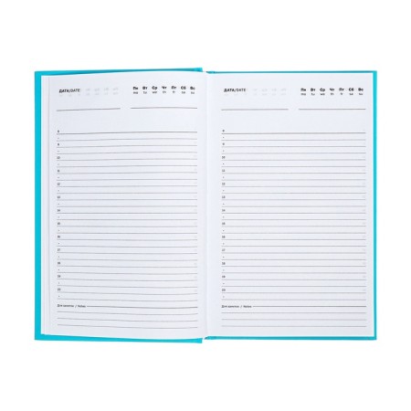 Deliciper of Leduced A5, 160 sheets, boumvinyl cover, turquoise-10