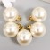 Decor for creativity plastic "Pearls with a loop" set 5 pcs 2x2x2
