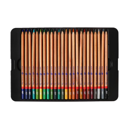 Pencils Color set of 48 colors, ZHK "Master Class", professional, in a metal pencil case-1
