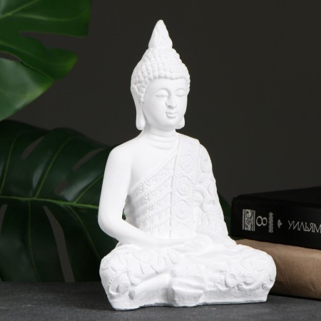 Figure "Buddha Small" 16x9x23cm white