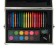 Set for drawing, in a suitcase, pink