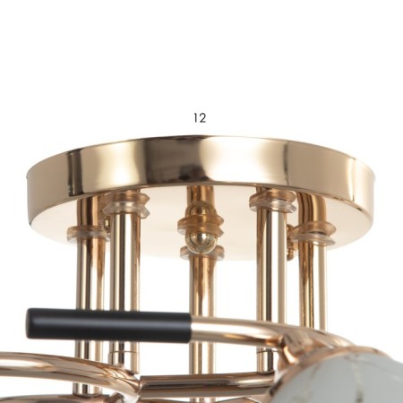 Luisa chandelier 5x60W E27 Gold 55x55x24cm-4