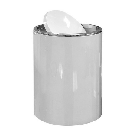 Garbage bucket with lid Lenox, white color