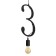 Bayerlux lamp "Figure 3" E27 40W black 35x19 cm