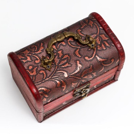 Casket wood chest with a “branch” handle 9.4x13.8x9.7 cm-4