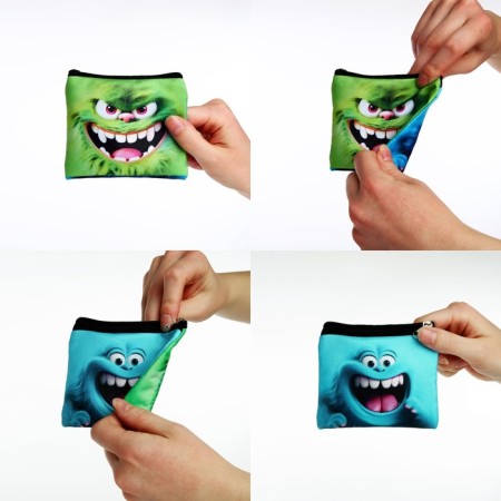 Wormy textile "monsters", 11x9x0.5 cm-1
