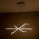Suspended chandelier Citilux "Neon Smart" CL731AK110E 80x80x120 cm, 3x46.67W, LED, white color