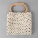 Handles for bags are wooden, d = 13 × 7.5 / 17 × 11.5 cm, 2 pcs, beige color