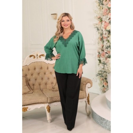 Female jumper, size 50, green color-9