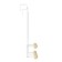 Broat for clothing hanging Estique, 390 × 100 × 300 mm, white / natural tree color