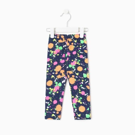Leggings for girls 2pcs, blue/multi -colored color, height 98 cm-2