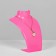 Bust for jewelry, 5.3 × 4 × 13 cm, pink color