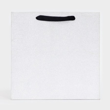Packet for cake, 30 x 30 x 30 cm, silver with glitter-2