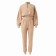 Costume (sweatshirt, trousers) minku: casual collection is beige color, size 42