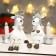 Souvenir Polystone Light "White Oleg in a knitted hat with a candle" MIX 11.5x8x10.5 cm