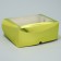 Capcake box, confectionery packaging with a window, 6 golden cells, 25 x 17 x 10 cm